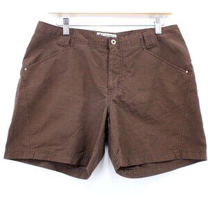 Columbia GRT Shorts Womens Brown Omni Dri Active Hiking Outdoor Size 10